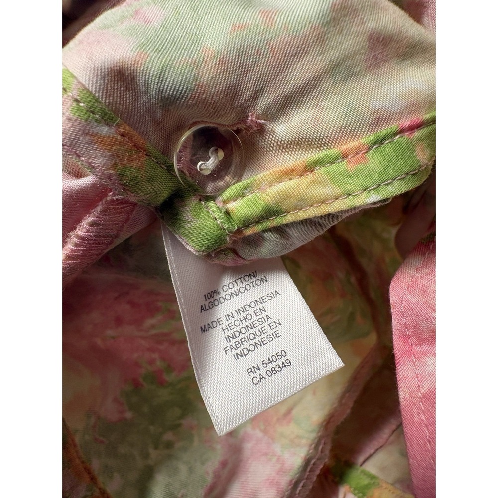 Jones New York Y2K Floral Ruffle Top S Cottagecore Coquette Garden Party Western - Picture 3 of 5